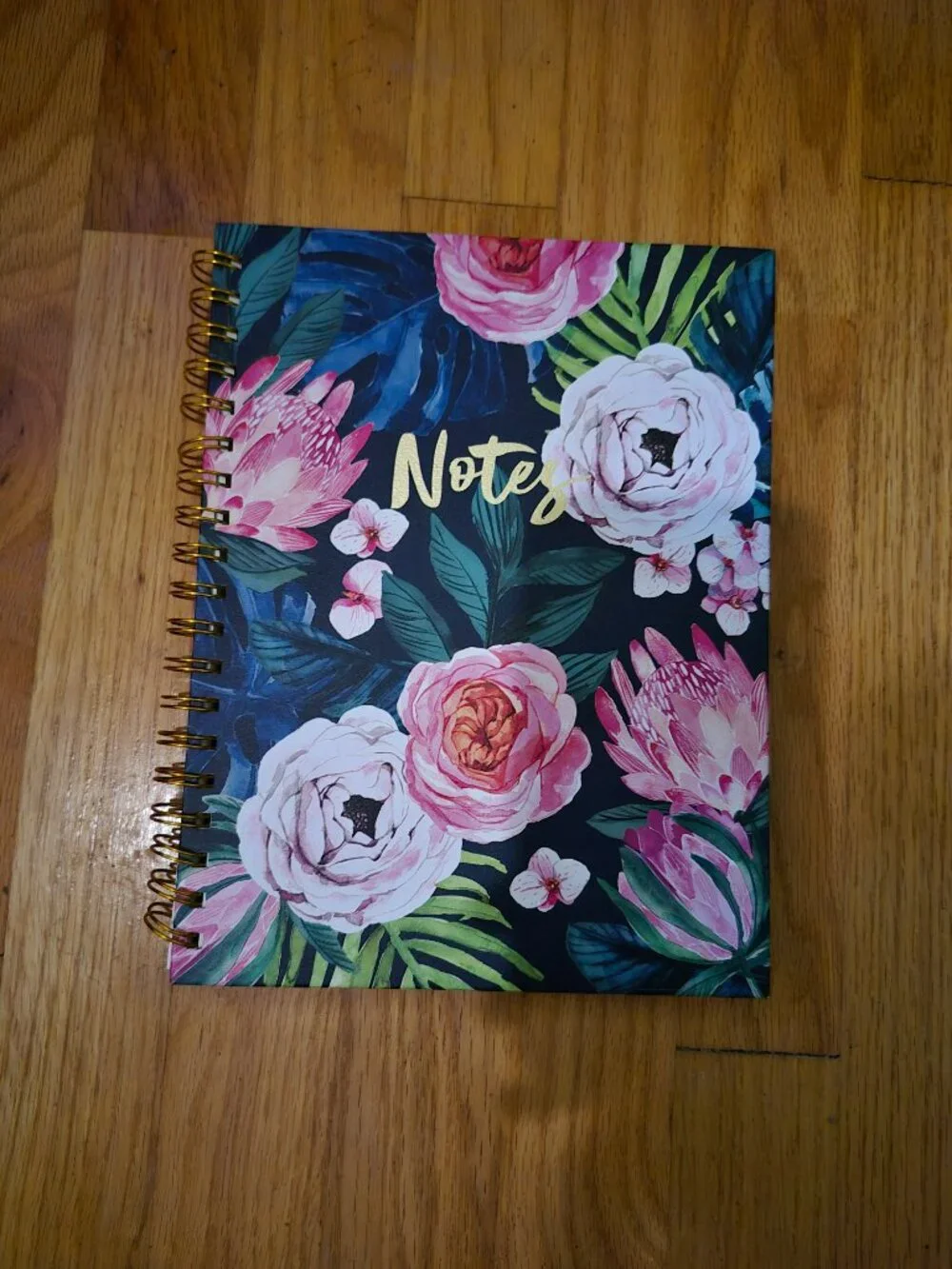 Floral Notebook Journal Spiralbound Lined Paper